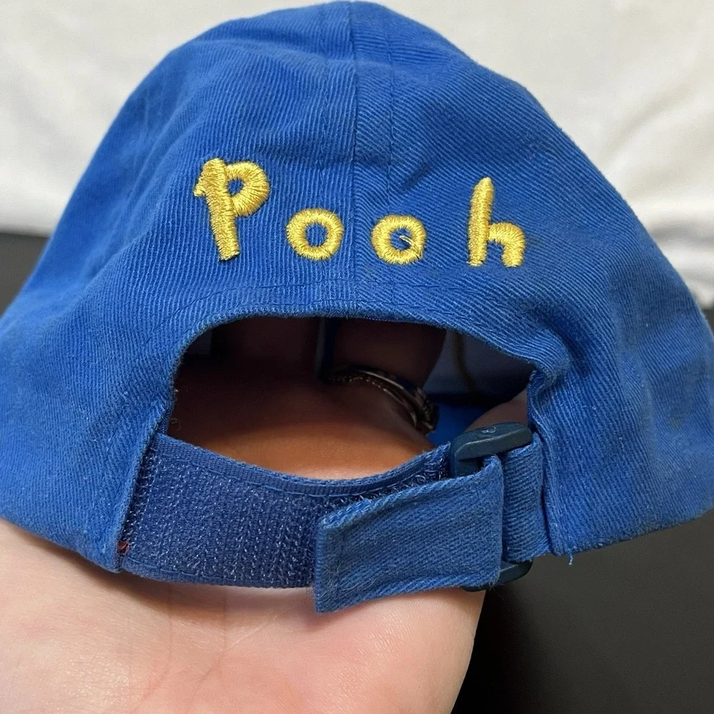 Vtg Disney Winnie Pooh Face Bear Hat Baseball Cap Disney Youth Kids Child Size